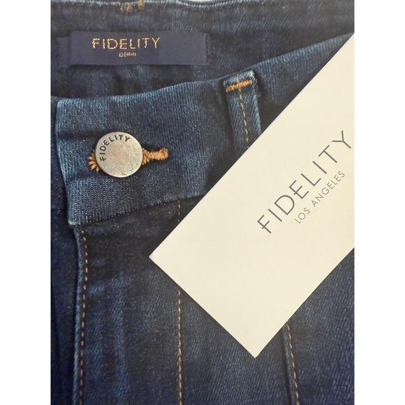 FIDELITY Jeans Women's 26 Tuscadero Full Flare Vespa High Rise Denim Pants - Picture 4 of 7